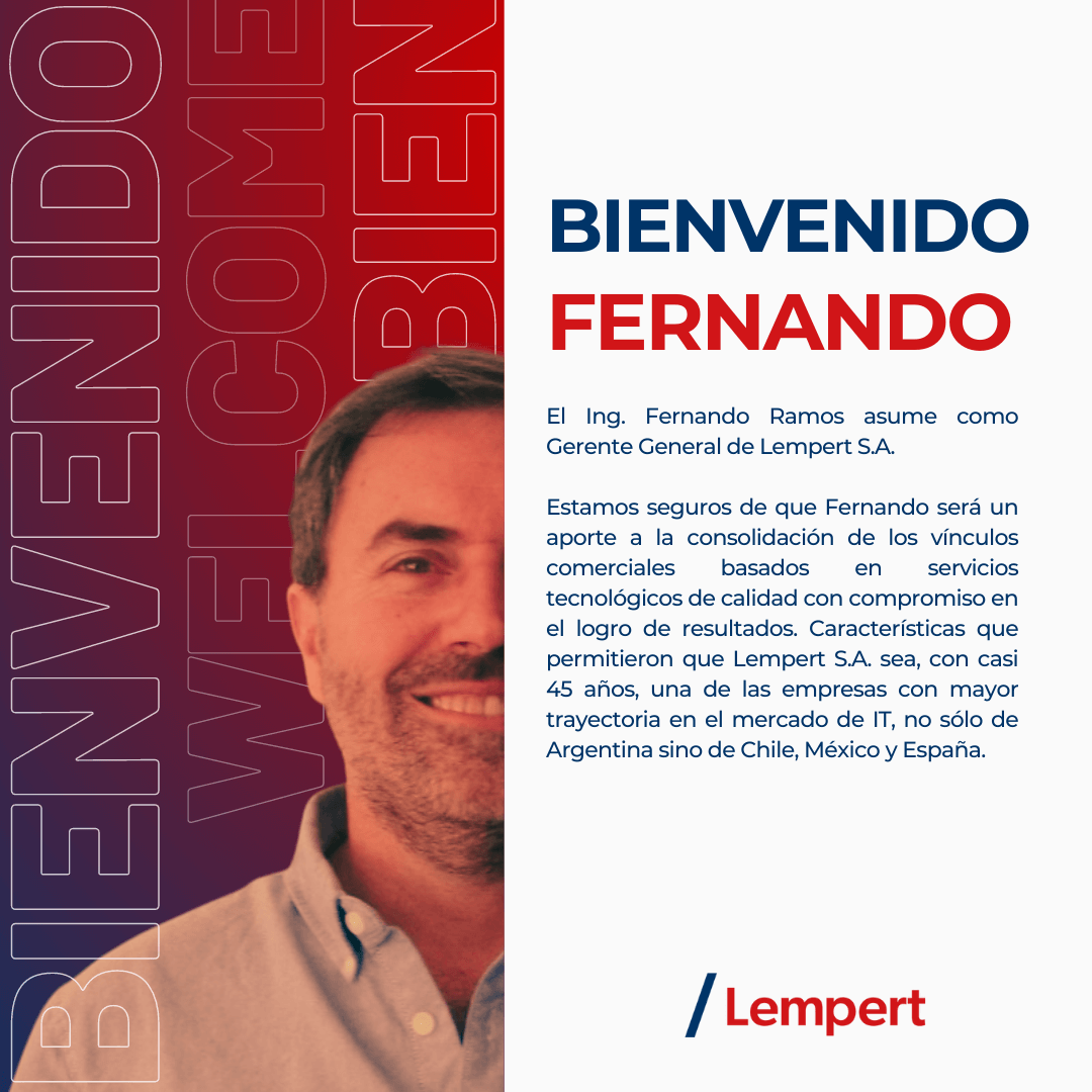 Fernando Ramos, Geente General Lempert S.A.